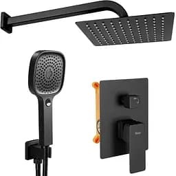 Душова система прихованого монтажу Rea Orix + Box black matt REA-P8465, Чорний матовий