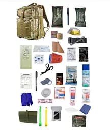 Укомплектований медичний тактичний рюкзак №1 хакі