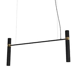 Люстра Tube chandelier, PikArt арт. 5299 Золотий/чорний 120 см