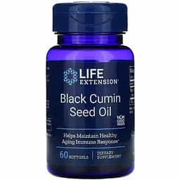 Масло чорного кмину Life Extension з насіння 60 капсул
