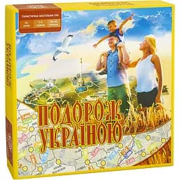 Настільна гра "Подорож Україною" на укр. Мови Arial 6х25х25 см det0010276