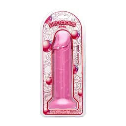 Фалоімітатор з ароматом жуйки- Toyz4lovers Delicious Dildo Bubble Gum, 25 см