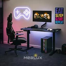 Стіл Mealux PowerDesk Carbon RGB з електрорегулюванням висоти (EVO-201 Carbon/B)  - мініатюра 4