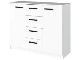 Комод в гостиную MebelStar 4+2 120x45x99 см Аляска белый (MBS-1039)