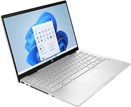 Ноутбук HP Pavilion x360 14-ek1003ua 14' FHD IPS Touch, Intel i3-1315U, 8GB, F256GB, UMA, DOS, сріблястий (826T1EA) - мініатюра 2