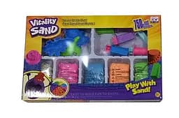 Кінетичний пісок 1903 A/D/H 750 г, 5 кольорів, 14 форм, інструменти, у коробці (6981584672026) Дыно Вид D