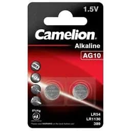 Батарейка Camelion AG10/LR54 Alkaline х 2 (AG10-BP2)