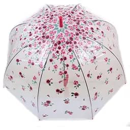 Жіноча парасолька-палиця механічна Fulton 84 см прозора