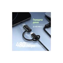 Перехідник Lightning F to USB-C M black ColorWay (CW-AD-CL2) - мініатюра 8