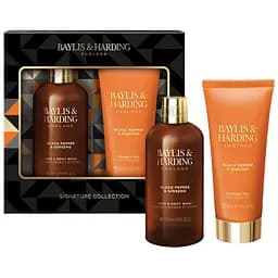 Подарунковий набір Baylis & Harding Black Pepper & Ginseng: Шампунь-гель для душу 300 мл + Гель для душу 200 мл