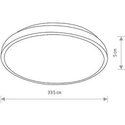 Світильник Nowodvorski 10971 Agnes Round Led Pro 1x22W 3000K 1600Lm IP44 Bk - мініатюра 2