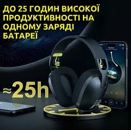 Бездротові ігрові навушники Onikuma B2 Bluetooth гарнітура для геймерів з мікрофоном Black (19114) - мініатюра 6
