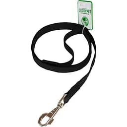 Повідець капроновий Lucky Pet, прорезінений, 120х2 см, чорний