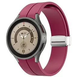 Браслет Cls для Samsung Galaxy Watch 6 - темно-червоний ширина кріплення 20мм силікон Watchbands (W645654)