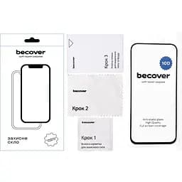 Захисне скло BeCover для Google Pixel 8a 10D Black (711491) - мініатюра 2