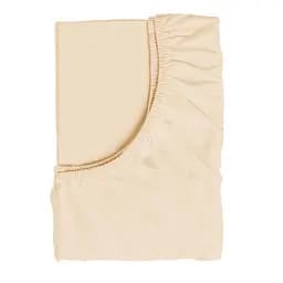 Простирадло на резинці Bimbo 120x60 см ранфорс бежеве