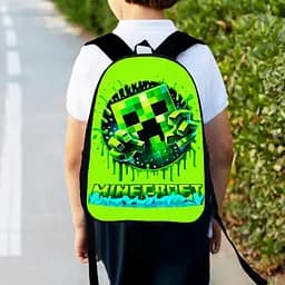 Рюкзак дитячий майнкрафт Кріпер "Minecraft" 34х27см, міський ранець для хлопчика (00519)