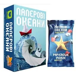 Настольная игра Igames Бумажные Океаны с дополнением Новые Моря (укр.) (ВР_ПО+1)