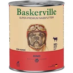 Вологий корм для собак Baskerville Яловичина 800 г