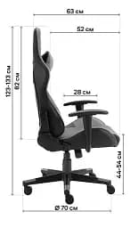 Геймерське крісло GT Racer чорне з червоним (X-2317 Black/Wine Red) - мініатюра 14