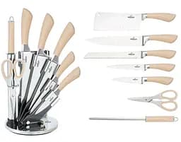 Набор ножей для кухни с подставкой Bohmann BH 5067 кухонные ножи и подставки Бежевый
