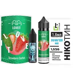 Набір компонентів для самозамісу органічної заправки Flavorlab Love it 60 мл, 0-6 мг Strawberry Cactus Полуничний кактус (15462)