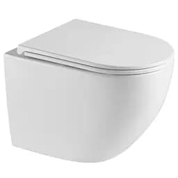 Унитаз подвесной Mixxus Premium Ellipse-0303-R 520x365x360 мм, система смыва Rimless MP6463, Белый