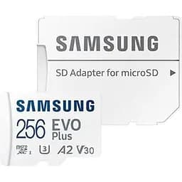 Карта пам'яті Samsung microSDXC 256 GB Evo Plus U3 A2 R130 (MB-MC256KA/EU)