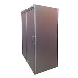 Бічна стінка для кабіни Koer SR SW01-90x200-TR-07 прозоре скло Easy Clean 8 мм, graphite KR5382, прозоре, графіт - мініатюра 6
