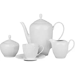 Чайний набір Kutahya Porselen Сільвія 6 персон білий (942-002)