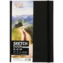 Блокнот для рисунку Rosa Studio A5 (14.8х21см) 100г/м2 96л чорний