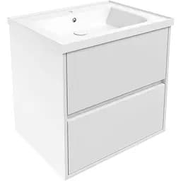 Тумба підвісна Imprese Laska з умивальником 65 см Білий f3207W Білий