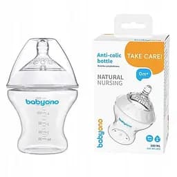 Пляшка антиколікова 180 мл Natural nursing BabyOno 1450 (2000903545316)