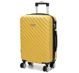Валіза маленька S ABS-пластик Madisson Snowball 03403 58х38х23см 35л Жовтий