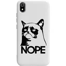 Чохол-накладка Toto Pure TPU 2 mm Print Case Xiaomi Redmi 7A #4 Cat Nope White