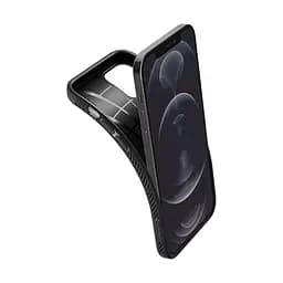 Чехол Spigen Liquid Air для iPhone 12 Pro/12 Matte Black (ACS01701) + защитное стекло - мініатюра 11