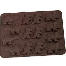 Форма Baltali Silikon силіконова для цукерок Динозавр 18х13х1см коричнева (48235)