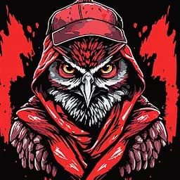 Набір для розпису по номерах Детективна сова у графіті стилі, Strateg, на чорному фоні, 40x40 см, AV4040-51