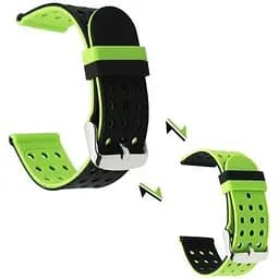 Подвійний ремінець Primo з перфорацією для годинника Huawei Watch GT 2/GT Active 46 мм Black Green