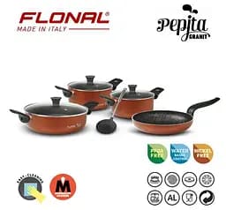 Набір посуду Flonal Pepita Granit 8 предметів (PGFSET08PZ) - мініатюра 2
