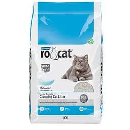 Бентонитовый наполнитель RoCat Unscented для кошачьего туалета без аромата 10 л 8.5 кг