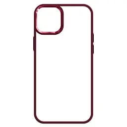 Чехол для Apple iPhone 15 Plus, UNIT2, бордовый, ударопрочный, прозрачный противоударный чехол-накладка из TPU и поликарбоната (PC), с защитными бортиками, защита всего корпуса от ударов и царапин, ArmorStandart (ARM69978) - мініатюра 2