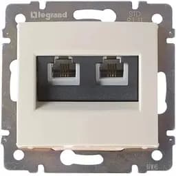 Розетка телефонная на 4 контакта Brille RJ11 Валена (774339)