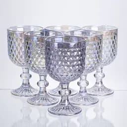 Набор бокалов для вина 6 штук по 300 мл rainbow HP-19-253 бокал стеклянный для червевого белого вина