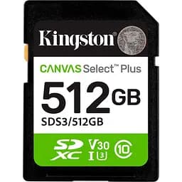 Карта пам'яті 512GB SDXC Canvas Select Plus Gen3 1 50MB/s C10 UHS-I U3 V30 SDS3/512GB