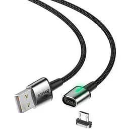 Кабель Baseus Zinc Fabric Magnetic Cable USB to Type-C 2A 2m CATXC-B01 Black