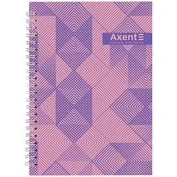 Блокнот А5 Axent №36 на спирали твердая обложка 96 листов клетка (8032-36-A)