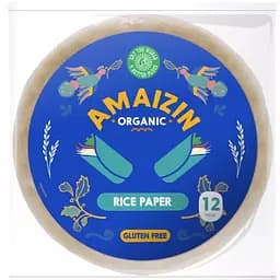 Рисовая бумага Amaizin 12 листов органическая 110 г