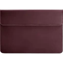 Кожаный чехол-конверт BlankNote Crazy Horse на магнитах для ноутбука универсальный Бордовый