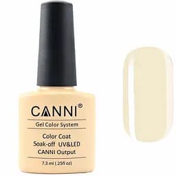 Гель-лак Canni Color Coat Soak-off UV&LED 83 блідий зеленувато-жовтий 7.3 мл